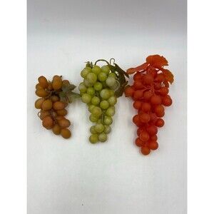 Artificial Realistic Rubber Grapes on the Vine